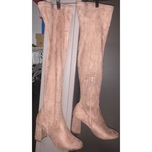 Lulu Over-the-Knee Boots - Blush